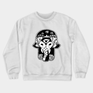 Hamsa and elephant Crewneck Sweatshirt